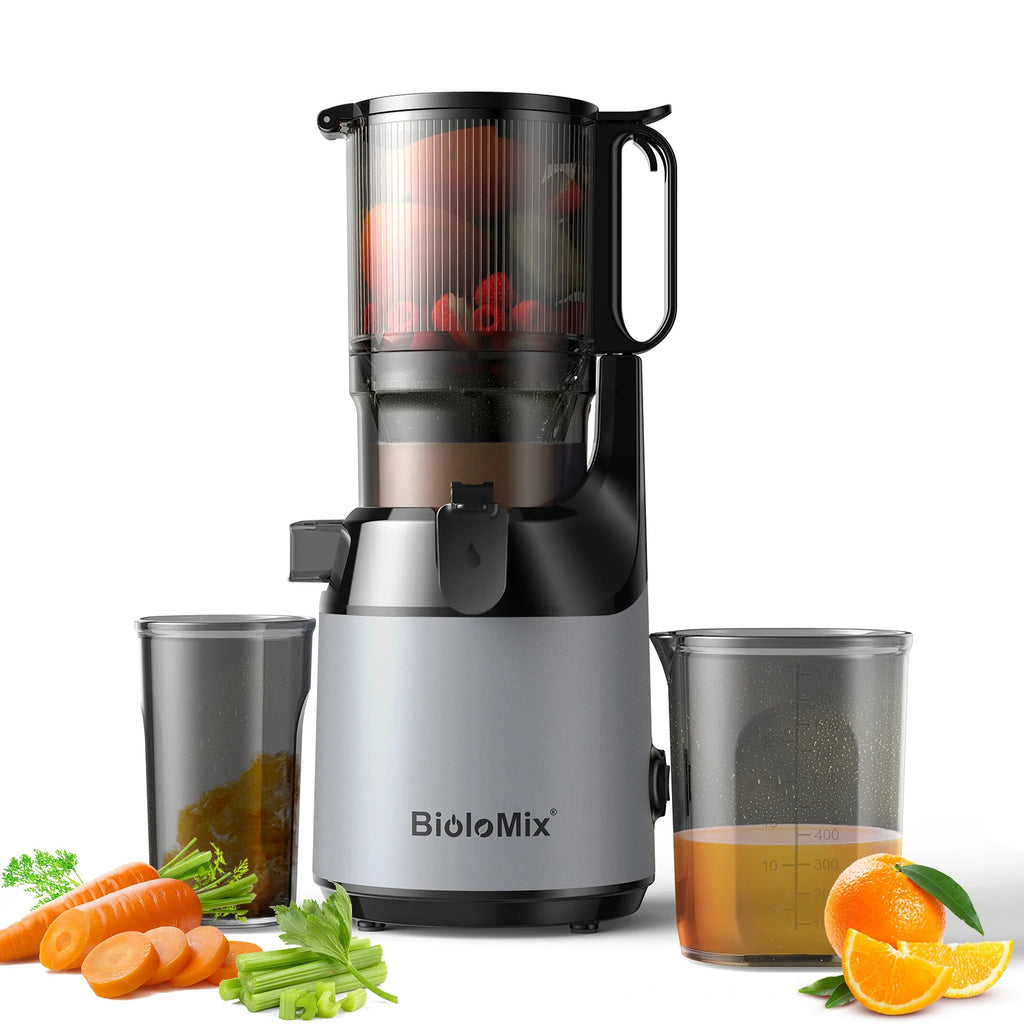 BioloMix Cold Press Juicer – Whole Fruits & Veggies, BPA-Free