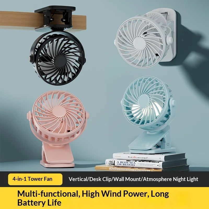 720° Rechargeable Clip Fan