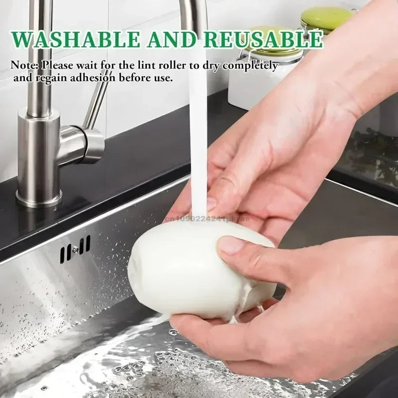 Reusable Pet Hair Remover Roller – Washable & Portable for Clothes & Sofas