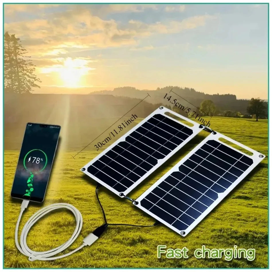 Portable USB Solar Panel – Waterproof Phone Charger