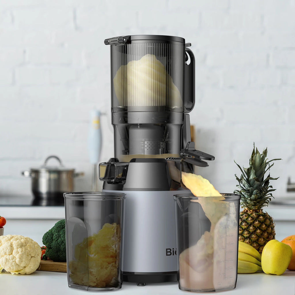 BioloMix Cold Press Juicer – Whole Fruits & Veggies, BPA-Free