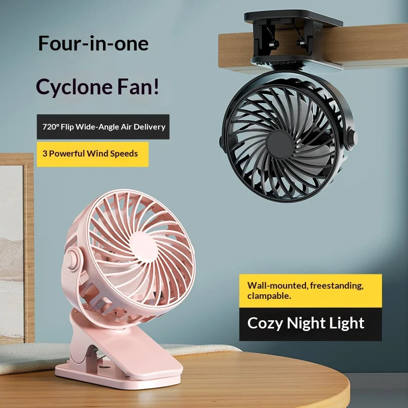 720° Rechargeable Clip Fan