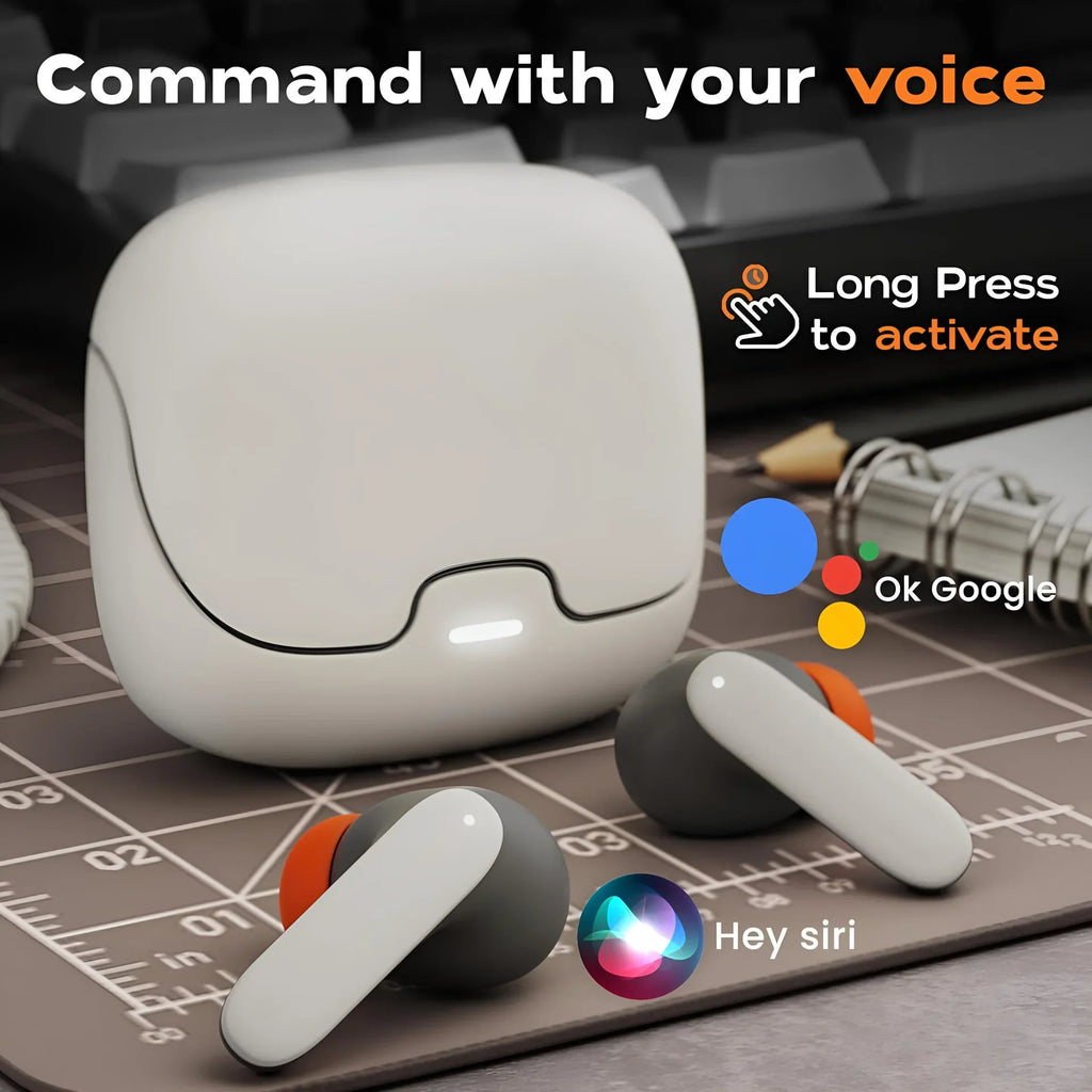 Wireless TWS Earbuds – Bluetooth 5.4, ENC, Low Latency