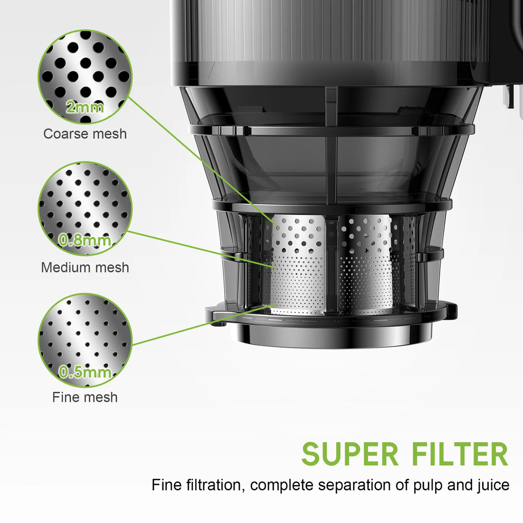 BioloMix Cold Press Juicer – Whole Fruits & Veggies, BPA-Free